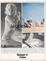 129164CL/ *Vamps à L'eau*, Article Extrait Du Magazine *Lui*, 21 Photos, Monroe, Bardot, Hepburn, Darc,… - Unclassified