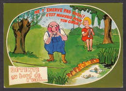 094799/ Humour, Détente Au Bord De L'eau, Ed Combier, Série *La Pêche,* Illustrateur R. Allouin - Humour
