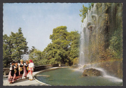 080497/ NICE, Cascade Du Château Et Groupe Folklorique  - Parken En Tuinen