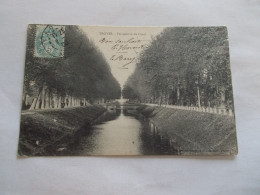 TROYES ( 10 Aube )  PERSPECTIVE DU CANAL  ANIMEES  1906 - Troyes