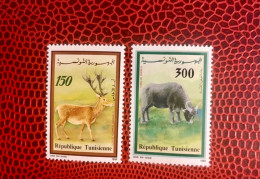 TUNISIE 1990 2v Neuf MNH ** Mi 1220 1221 TUNISIA TUNISIEN Mamíferos Mammals Säugetiere Mammiferi - Autres & Non Classés