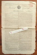 ● Journal Général De France Du 21 Février 1816 - Cachet Rouge Timbre Royal - 1850 - 1899