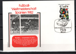 Spain 1982 Football Soccer World Cup Commemorative Cover Match Brazil - USSR 2:1 - 1982 – Spain