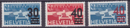 SALE 90% Off Schweiz Suisse 1936/37: Aufdrucke 30+40 Provisoires Zu PA 23-25 Mi 292+293+310 (Zu CHF 34.00) à 10% Du Cote - Unused Stamps