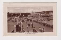 ENGLAND - Bournemouth The Pier Used Vintage Postcard (Previously Mounted) - Bournemouth (until 1972)