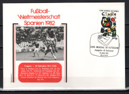 Spain 1982 Football Soccer World Cup Commemorative Cover Match Hungary - El Salvador 10:1 - 1982 – Espagne