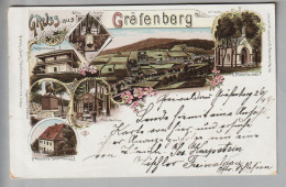 AK Tschech.Rep. Gräfenberg Jesenik 1898-04-26 "Freiwaldau" Nach Zürich Litho #1639 - Tchéquie