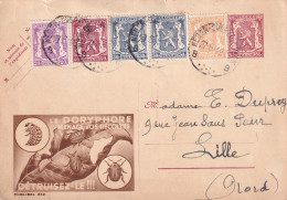 Carte 1949, Timbres Belgique - Ohne Zuordnung