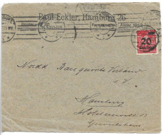 Germany Hoch-Inflation Letter Hamburg 11.9.1923 120.000 Marks Tariff - Briefe U. Dokumente