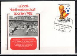 Spain 1982 Football Soccer World Cup Commemorative Cover Match Scotland - New Zealand 5:2 - 1982 – Spain