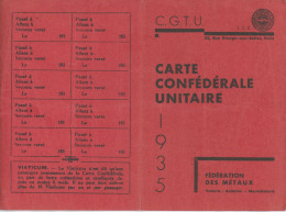 Carte De La CGT 1935 - Membership Cards