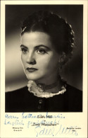 CPA Schauspielerin Edith Mill, Portrait, Zwei Menschen, Autogramm - Acteurs