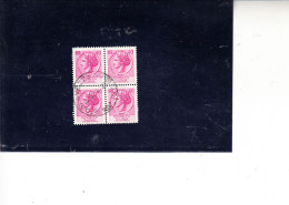 ITALIA  1968 - Sassone 1075° (quartina) - Siracusana - 1946-60: Gebraucht