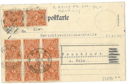 Germany Inflation Card Schwaebisch Hall 1.6.1923 40 Marks Tariff - Lettres & Documents