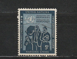 Nations Unies ( New-York ) YT 16 Obl : Réfugiés - 1953 - Usados