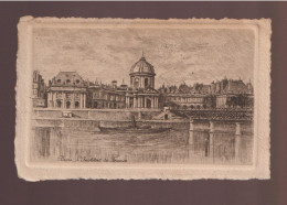 CPA - 75 - Paris - L'Institut De France (gravure) - Circulée En 1923 - Autres Monuments, édifices