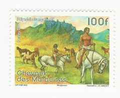 Polynésie-2012-Chevaux Des Marquises - N° 1008 ** - Ongebruikt