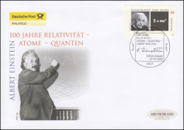 2475 Relativitätstheorie Von Albert Einstein, Schmuck-FDC Deutschland Exklusiv - Lettres & Documents