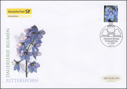 2435 Blume Feldrittersporn 430 Cent, Schmuck-FDC Deutschland Exklusiv - Cartas & Documentos