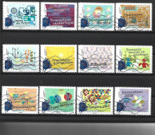 2014 FRANCE Adhésif 1057-68 Oblitérés, France Industrielle, Série Complète - Used Stamps