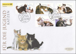 2402-2406 Für Die Jugend - Katzen, Schmuck-FDC Deutschland Exklusiv - Storia Postale