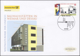 2394 UNESCO Bauhaus Weimar Und Dessau, Schmuck-FDC Deutschland Exklusiv - Cartas & Documentos