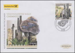 2358 Versteinerter Wald Chemnitz, Schmuck-FDC Deutschland Exklusiv - Cartas & Documentos