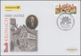 2309 Jubiläum 100 Jahre Kronach, Schmuck-FDC Deutschland Exklusiv - Covers & Documents