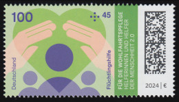 3812 Wohlfahrt Helfer 100+45 Flüchtlingshilfe, Postfrisch **/MNH - Nuovi