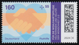 3813 Wohlfahrt Helfer 160+55 Fluthilfe, Postfrisch **/MNH - Ungebraucht