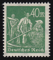 244d Freimarke Arbeiter 40 M, Dunkelolivgrün, Postfrisch ** - Unused Stamps