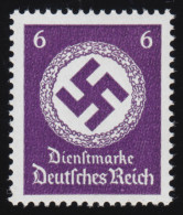 169c Behördendienstmarke 6 Pf., Ohne Wz., Seltene Farbe ** Geprüft BPP - Oficial