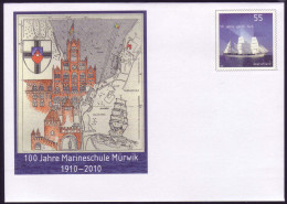 USo 209 100 Jahre Marineschule Mürwik 2010, Postfrisch - Covers - Mint