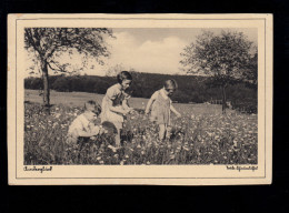 Foto-AK Kinderglück - Mädchen Und Junge Auf Der Blumenwiese, MAGDEBURG 4.6.1938 - Andere & Zonder Classificatie