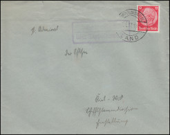 Landpost-Stempel Hennersdorf über DIPPOLDISWALDE LAND 1937 Auf Brief - Briefe U. Dokumente