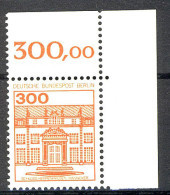 677 Burgen U.Schl. 300 Pf Ecke Or ** Postfrisch - Unused Stamps