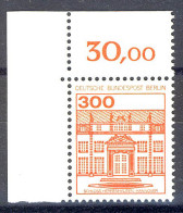 677 Burgen U.Schl. 300 Pf Ecke Ol ** Postfrisch - Unused Stamps