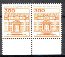 677 Burgen U.Schl. 300 Pf Paar UR ** Postfrisch - Unused Stamps