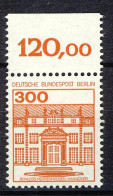 677 Burgen U.Schl. 300 Pf Oberrand ** Postfrisch - Unused Stamps