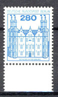 676 Burgen U.Schl. 280 Pf Unterrand ** Postfrisch - Unused Stamps