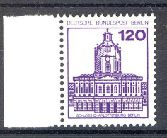 675 Burgen U.Schl. 120 Pf Seitenrand Li. ** Postfrisch - Unused Stamps