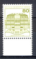 674 Burgen U.Schl. 80 Pf Unterrand ** Postfrisch - Unused Stamps