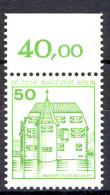 615 Burgen U.Schl. 50 Pf Oberrand ** Postfrisch - Neufs