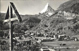 11652042 Zermatt VS Panorama Mit Matterhorn Walliser Alpen Kreuz  - Other & Unclassified