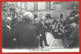 8. Orléans (45) Fêtes De Jeanne D'Arc 7 & 8 Mai Mgr Courcoux Remerciant M. Chollet Député-maire 2scans Carte Animée - Orleans