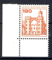 539 Burgen U.Schl. 190 Pf Ecke Ul ** Postfrisch - Unused Stamps