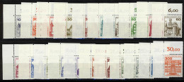 532ff BuS 21 Werte, Ecken Oben Links, Satz ** - Unused Stamps