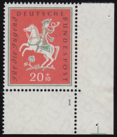 287 Jugend Volkslieder 20+10 Pf ** FN1 - Unused Stamps