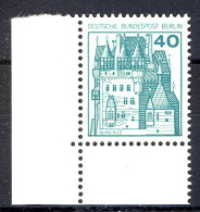 535 Burgen U.Schl. 40 Pf Ecke Ul ** Postfrisch - Unused Stamps