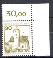 534 Burgen U.Schl. 30 Pf Ecke Or ** Postfrisch - Ongebruikt